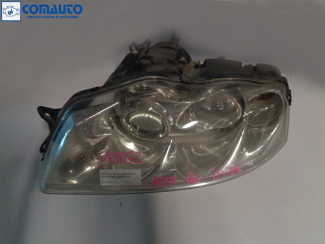 Faro ant sx ALFA ROMEO 166