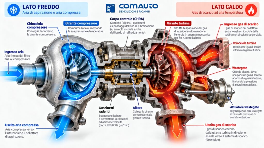come funziona turbocompressore auto